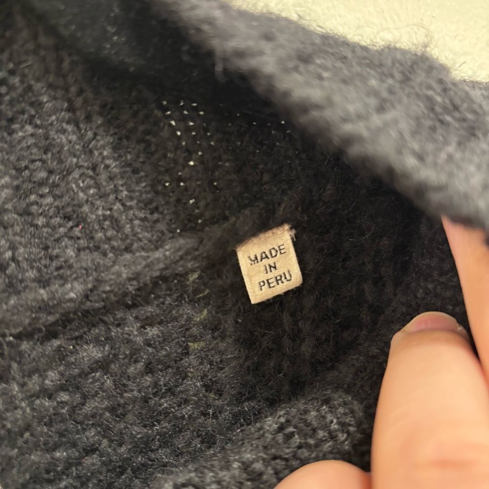 Doen Lulu Sz Small Black Pullover Baby Alpaca Sweater - Picture 4 of 8